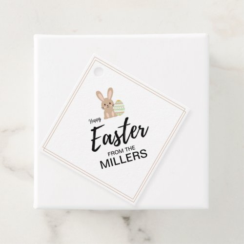 Personalised Easter with the family   Favor Tags