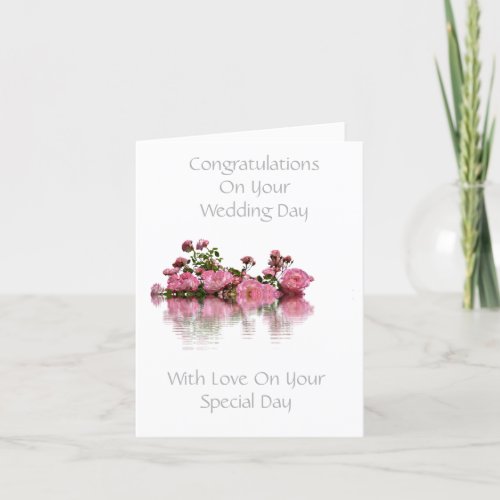 Personalised Elegant Wedding Congratulations Card
