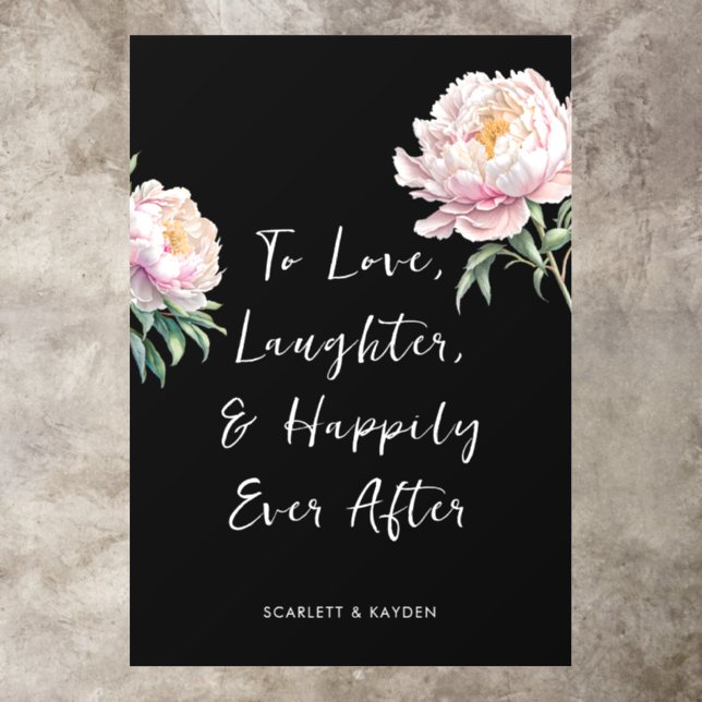 Personalised & Elegant Wedding Floor Decals, Decals (Insitu)