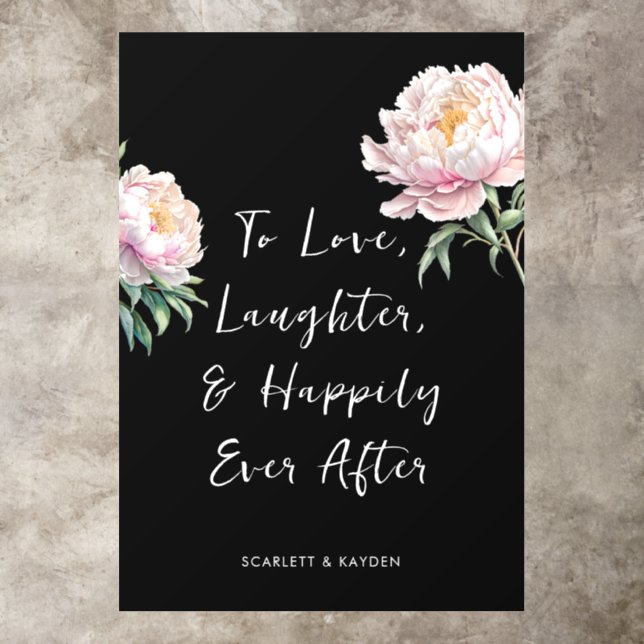 Personalised & Elegant Wedding Floor Decals, Floor Decals (Insitu)