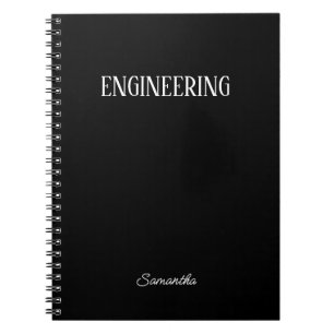  Personalised Engineering Subject Notebook
