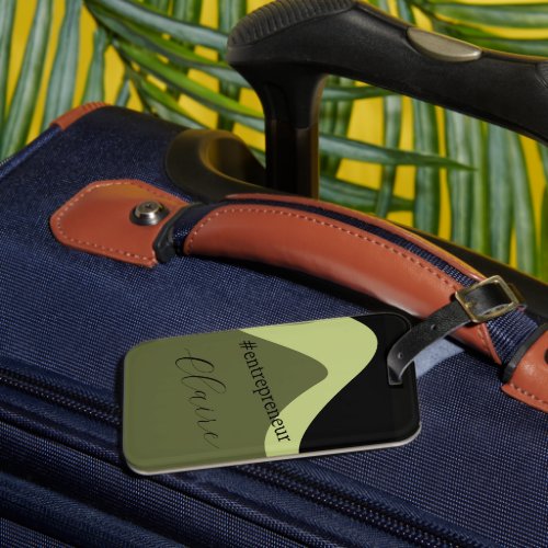 Personalised Entrepreneur Custom Name Luggage Tag