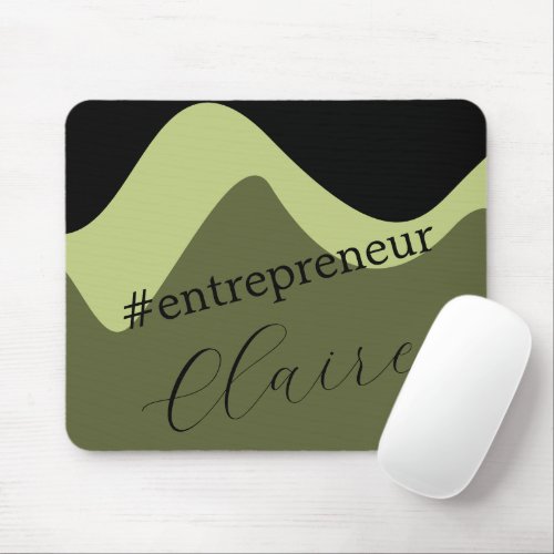 Personalised Entrepreneur Custom Name Mouse Pad