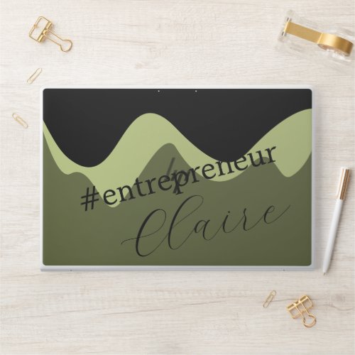Personalised Entrepreneur Name HP Laptop Skin