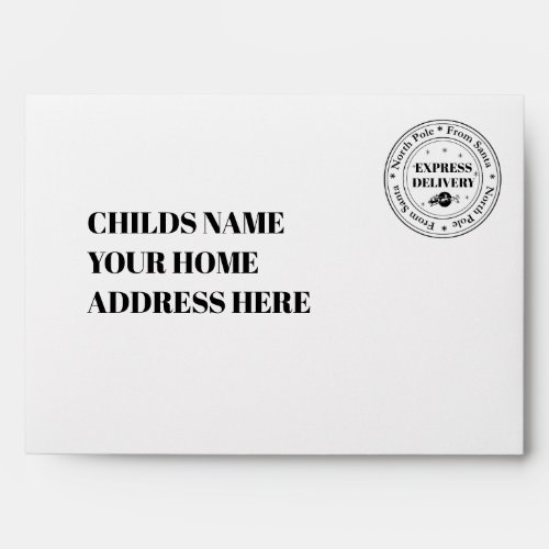 Personalised Envelopes _ From Santa Stamp