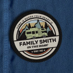 Personalised Family Caravan Adventures Patch<br><div class="desc">Personalised Family Caravan Adventures Patch -  Whether you are a grey nomad,  a family that travels together or just a lone wolf.  Adventure Awaits! This patch is the perfect badge of honor to any traveler.</div>