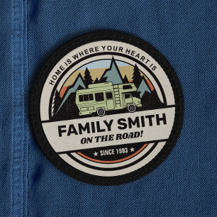 Personalised Family Caravan Adventures Patch