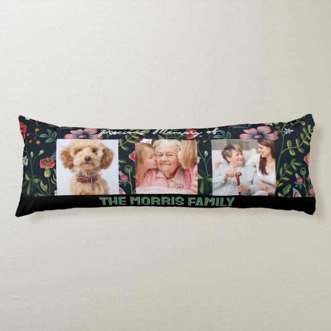 Personalised Family Photo  Body Pillow (Front)