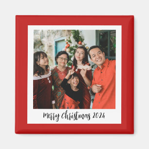 Personalised family photo memorable christmas gift magnet