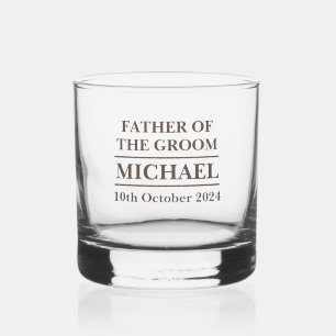 Personalised Father Of The Groom Tumblers Whisky Whiskey Glass