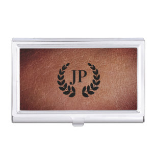 Personalised Faux Leather Business Card Holder