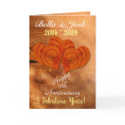 Personalised Faux Wood 5th  Wedding Anniversary