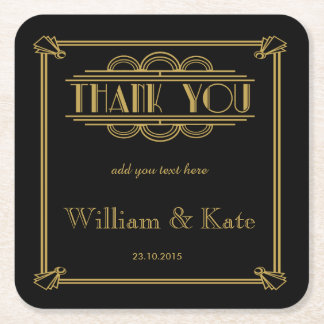 personalised Favor wedding coaster Thank you