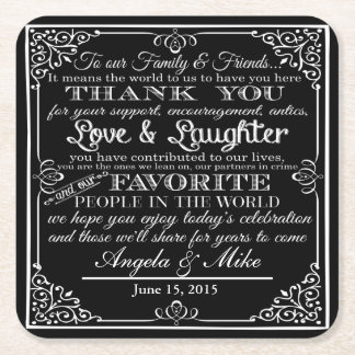 personalized wedding coaster