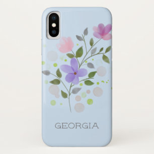 Personalised Floral Design Phone Case