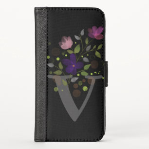Personalised Floral Design Phone Wallet