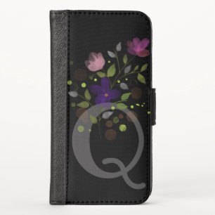 Personalised Floral Design Phone Wallet