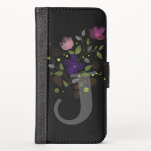 Personalised Floral Design Phone Wallet