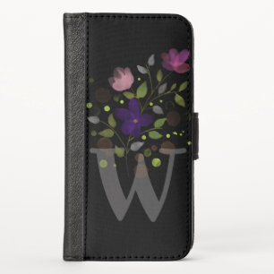 Personalised Floral Design Phone Wallet