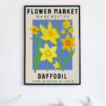 Personalised Flower Market Birth flower Art Print<br><div class="desc">This art print is in the style of a flower market poster. The flowers are Daffodils which are the birth flower for March. There is space to personalise the text to change the location to somewhere special to you and the subtitle to someone’s name or birth date. This would be...</div>