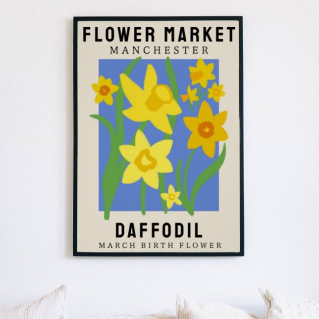 Personalised Flower Market Birth flower Art Print (Creator Uploaded)
