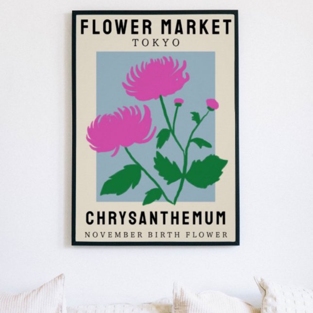 Personalised Flower Market Birth flower Art Print (Creator Uploaded)