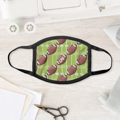 Personalised Football Pattern on Sports Field Face Mask