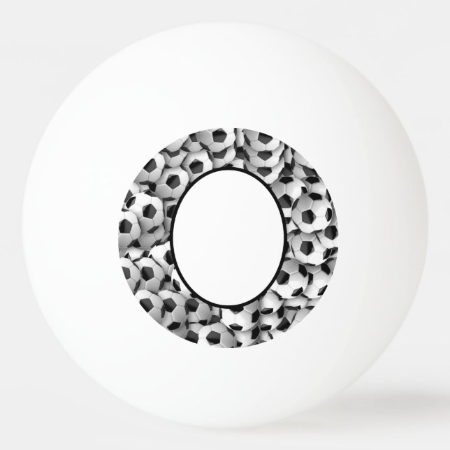 Personalised Football Soccer themed Ping-Pong Ball (Front)