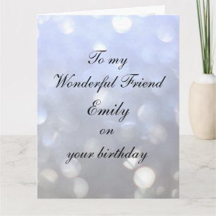 Personalised Friend Birthday Card