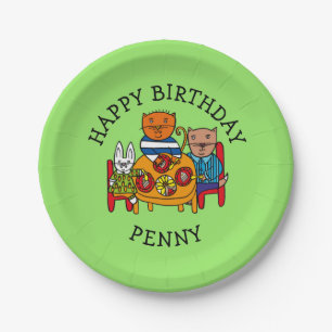 Personalised Friends Party Paper Plates