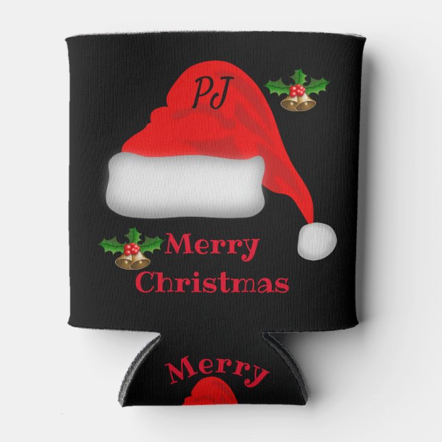 Personalised Fun Christmas Stubby Holder  Can Cooler (Front)