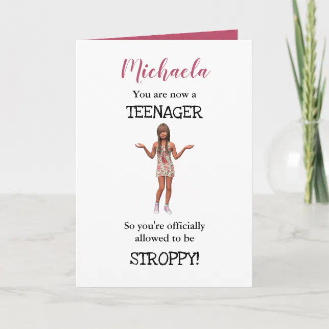 Personalised Funny 13th Birthday Teenager Card Zazzle 9951