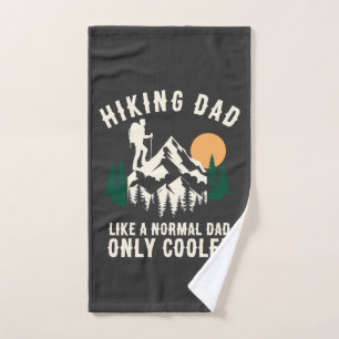 Personalised Funny Hiking Dad Only Cooler Hand Towel