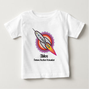 Personalised Future Rocket Scientist Baby T-Shirt