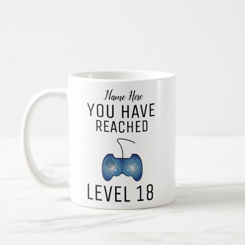 Personalised Gamer Mug 18th Birthday Gift Coffee Mug