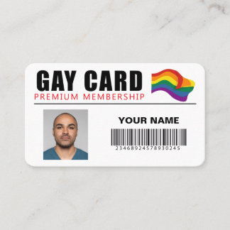 Personalised Gay Card Funny Gift Joke Gay Identity