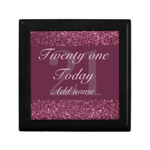 Personalised glamorous birthday gift box 21st