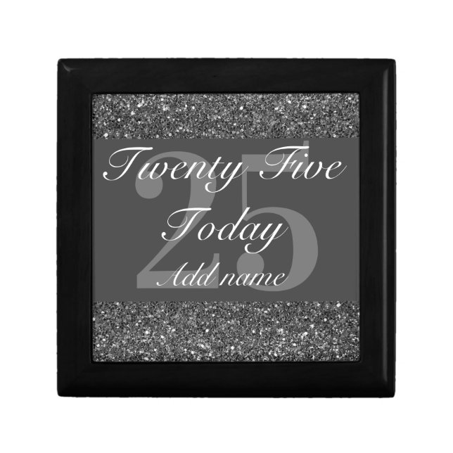 Personalised glamorous birthday gift box 25th (Front)