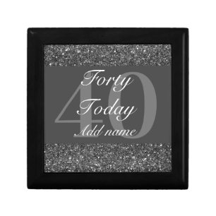 Personalised glamorous birthday gift box 40th