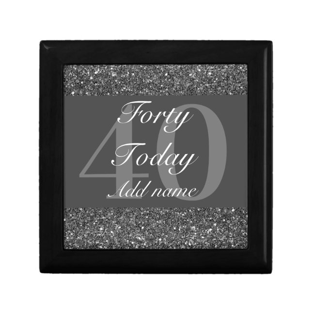 Personalised glamorous birthday gift box 40th (Front)
