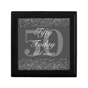 Personalised glamorous birthday gift box 50th