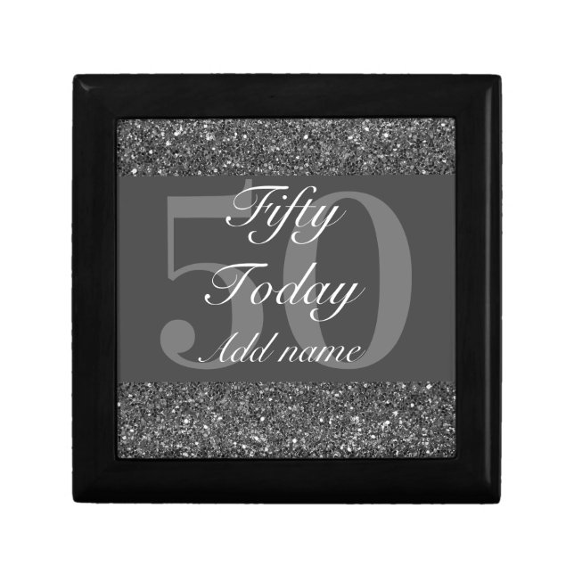 Personalised glamorous birthday gift box 50th (Front)