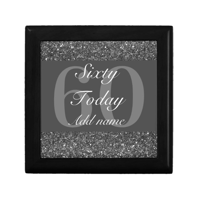 Personalised glamorous birthday gift box 60th (Front)