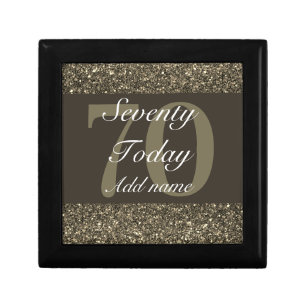 Personalised glamorous birthday gift box 70th
