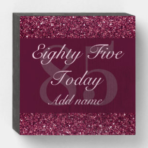 Personalised glamorous birthday wall art box