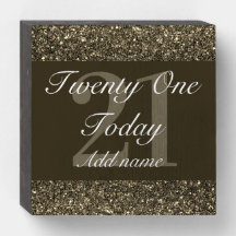 Personalised glamorous birthday wall art box