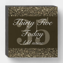 Personalised glamorous birthday wall art box