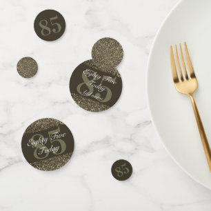 Personalised glamorous table confetti 85th