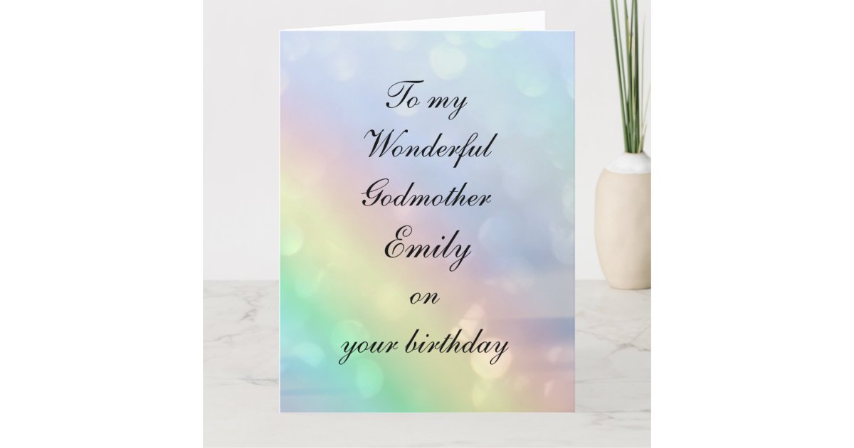 Birthday Card Ideas For Godmother
