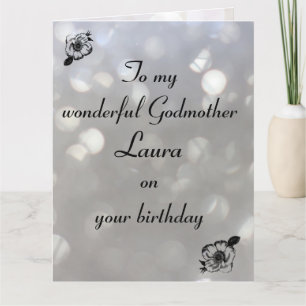 Personalised Godmother Birthday Card